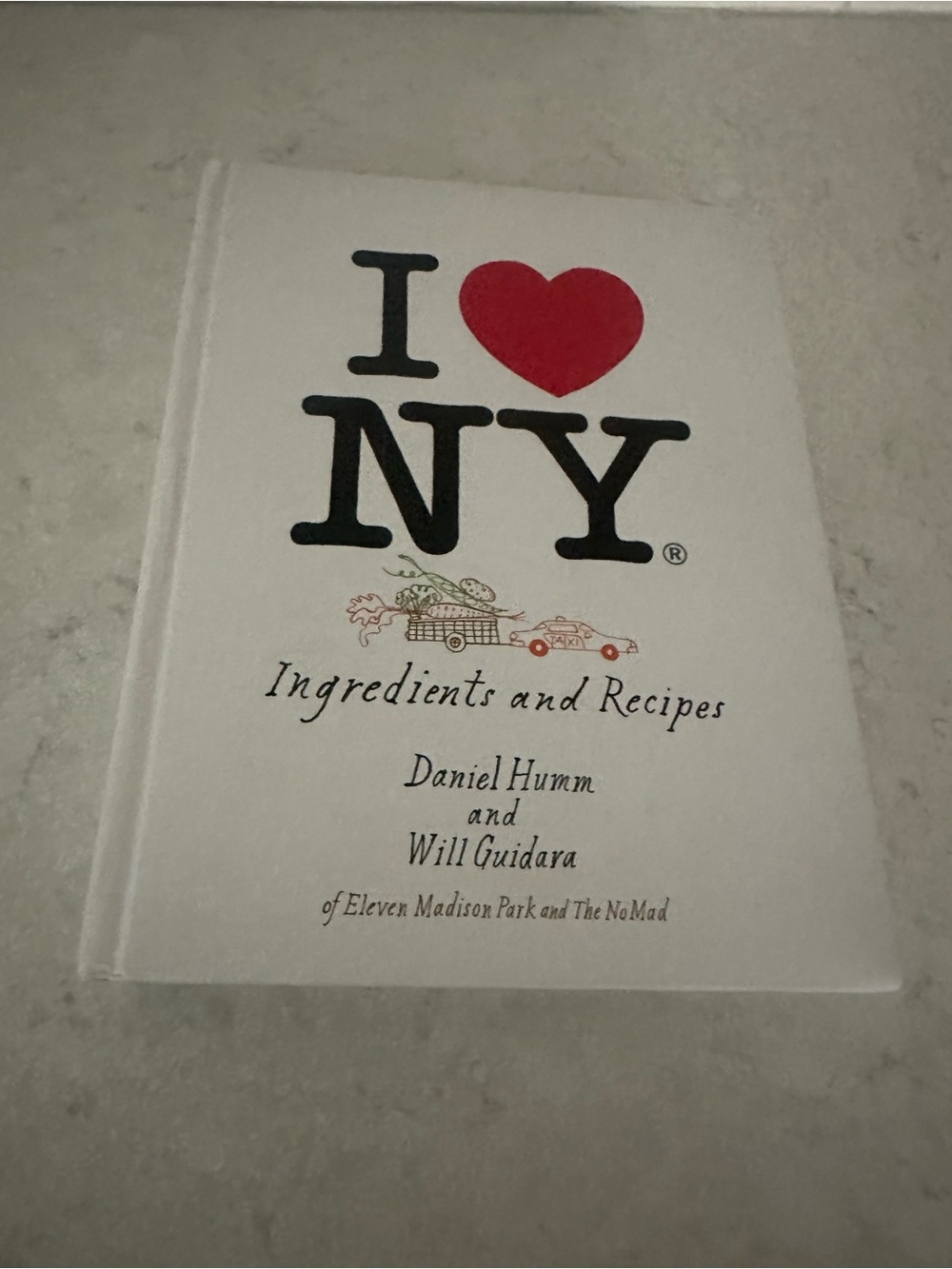 I ♥ NY Ingredients and Recipes Cookbook - White